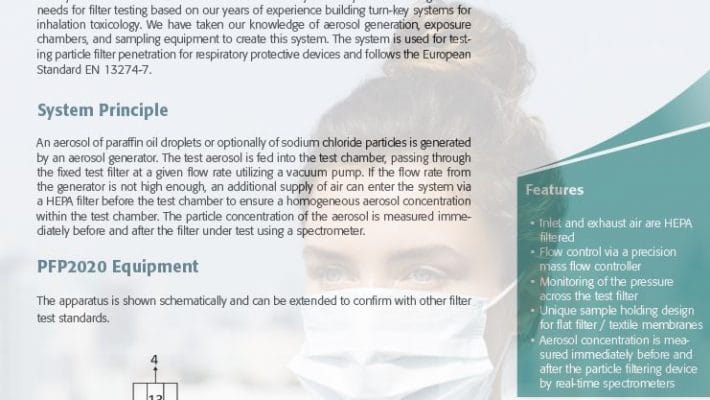 New product: Particle Filter Penetration Test System following the EU Standard EN 13274-7