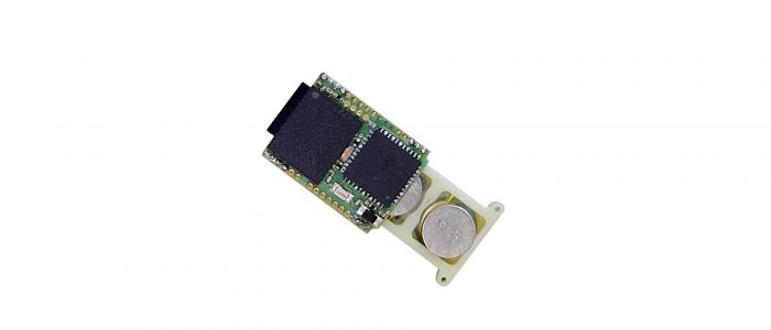 Neurologger with open battery pocket