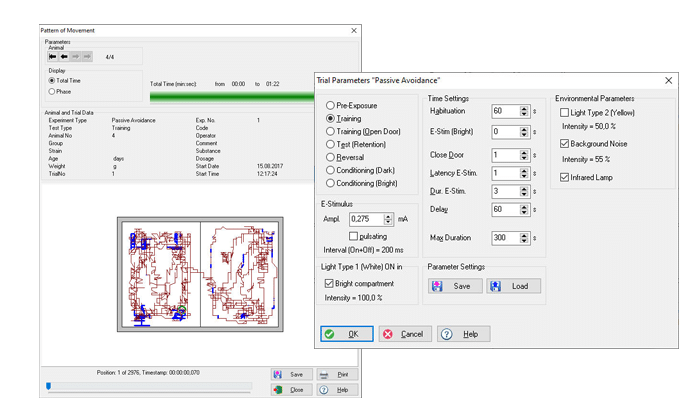 Passive Avoidance software data visualisation Passive Avoidance software data visualisation